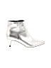 Gap Metallic Silver Ankle Boots Size 7 - photo 1