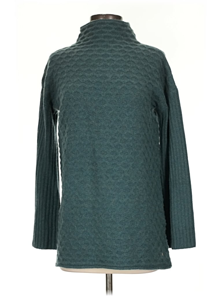 Pre-owned Quinn Cashmere Pullover Sweater In Teal