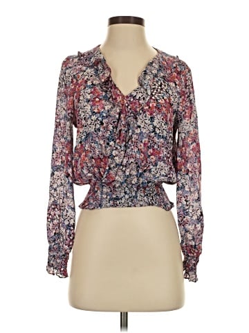 Parker Long Sleeve Silk Top (view 1)
