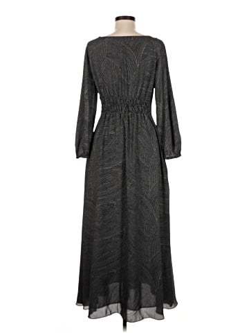Madewell Balloon-Sleeve Ruched Midi Dress in Dot (view 2)