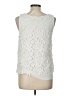 Sunday in Brooklyn 100% Polyester Floral Ivory Tank Top Size L - photo 2