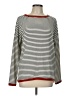Staccato Stripes White Pullover Sweater Size L - photo 1