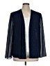 R&M Richards 100% Polyester Blue Cardigan Size 16 - photo 1