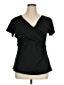Assorted Brands Black Short Sleeve Top Size XL - photo 1