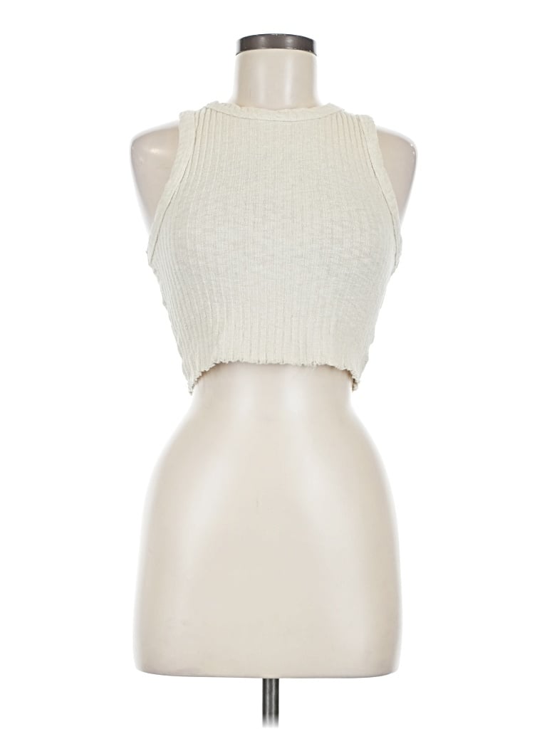 Pre-owned Lisa Says Gah Sweater Vest In Ivory