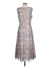 Theory 100% Polyester Animal Print Silver Cocktail Dress Size 10 - photo 2