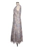 Theory 100% Polyester Animal Print Silver Cocktail Dress Size 10 - photo 5