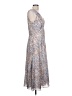 Theory 100% Polyester Animal Print Silver Cocktail Dress Size 10 - photo 4