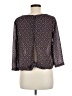Japna 100% Polyester Brown Blue 3/4 Sleeve Blouse Size M - photo 2
