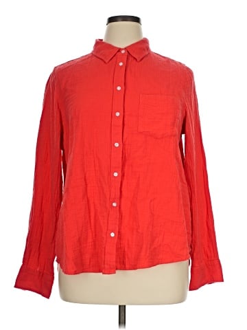 Caslon Long Sleeve Button-Down Shirt (view 1)