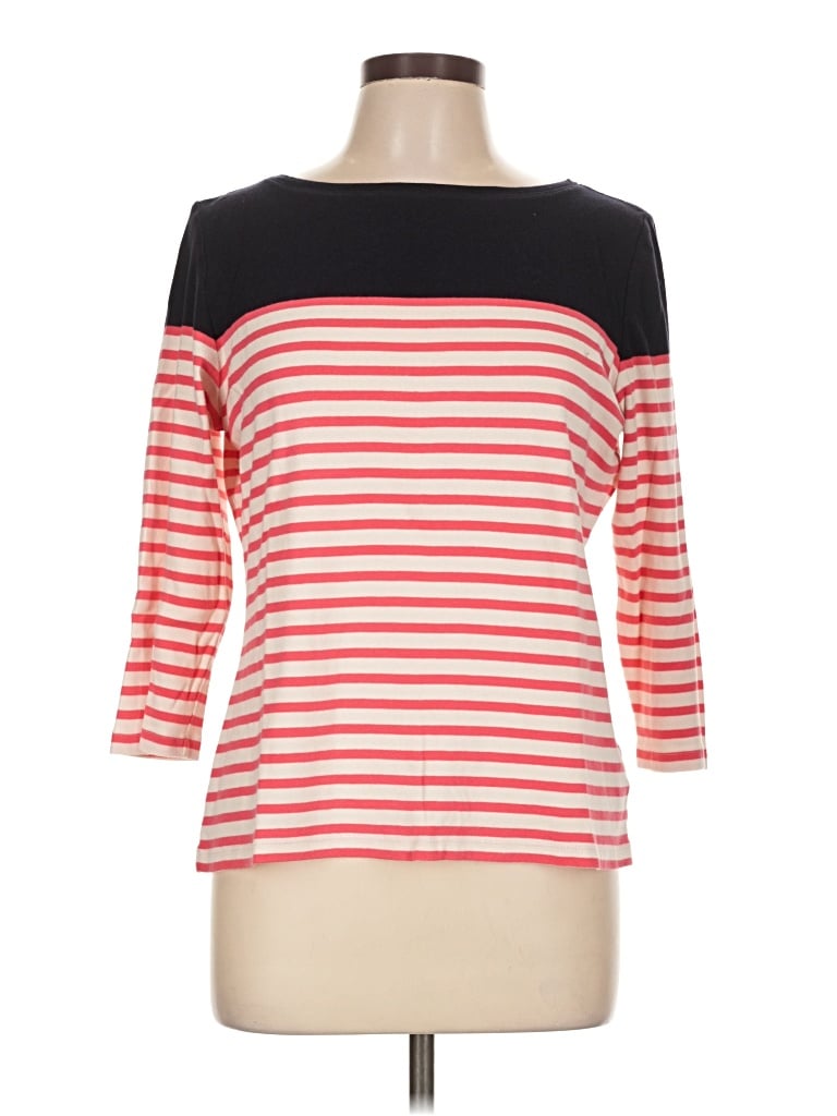Pre-owned Talbots 3/4 Sleeve T-shirt In Red