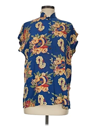 Avanti Short Sleeve Silk Top (view 1)