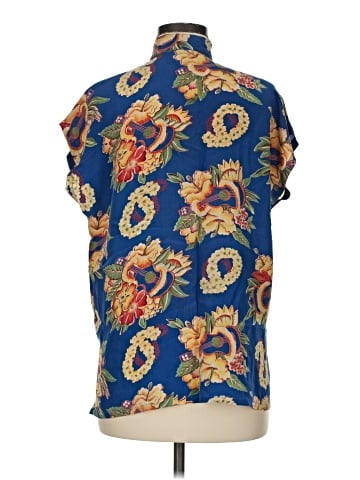 Avanti Short Sleeve Silk Top (view 2)