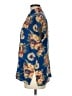 Avanti 100% Silk Paisley Blue Short Sleeve Silk Top Size M - photo 5