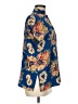 Avanti 100% Silk Paisley Blue Short Sleeve Silk Top Size M - photo 4