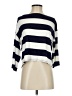 Three Dots Stripes Ivory 3/4 Sleeve T-Shirt Size S - photo 1