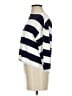 Three Dots Stripes Ivory 3/4 Sleeve T-Shirt Size S - photo 5