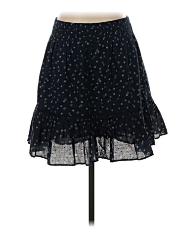 Madewell Smock-Waist Ruffle Mini Skirt in Bandana Flower (view 1)
