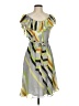 Tibi 100% Silk Argyle Gray Cocktail Dress Size 8 - photo 1