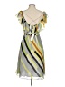 Tibi 100% Silk Argyle Gray Cocktail Dress Size 8 - photo 2