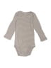 Carter's 100% Cotton Stripes Gray Long Sleeve Onesie 9-12 MO / 12 MO - photo 1