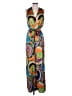 Renee C. Paisley Blue Jumpsuit Size S - photo 1