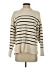 Zara Stripes Ivory Turtleneck Sweater Size S - photo 1