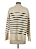 Zara Stripes Ivory Turtleneck Sweater Size S - photo 2