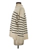 Zara Stripes Ivory Turtleneck Sweater Size S - photo 5