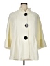 Ali Miles 100% Polyester Solid Ivory Coat Size 1X - photo 1