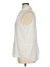 BeachLunchLounge 100% Viscose Ivory Sleeveless Button-Down Shirt Size XL - photo 5