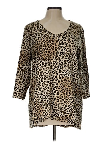 Chico's 3/4 Sleeve T-Shirt (view 1)