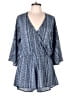 Elan 100% Polyester Paisley Blue Romper Size L - photo 1