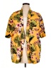 Unbranded 100% Polyester Tropical Yellow Kimono Size XL - photo 1