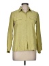 Ann Taylor 100% Silk Green Long Sleeve Silk Top Size 6 - photo 1
