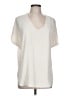 Ann Taylor LOFT 100% Polyester Ivory Short Sleeve Blouse Size L - photo 1