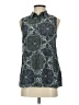 Equipment Blue Sleeveless Button-Down Shirt Size XS - photo 1
