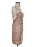 White Fox 100% Polyester Metallic Tan Cocktail Dress Size S - photo 4