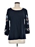 J.Jill Blue 3/4 Sleeve Top Size M - photo 1