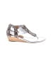 Donald J Pliner Silver Wedges Size 8 1/2 - photo 1