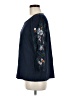J.Jill Blue 3/4 Sleeve Top Size M - photo 5