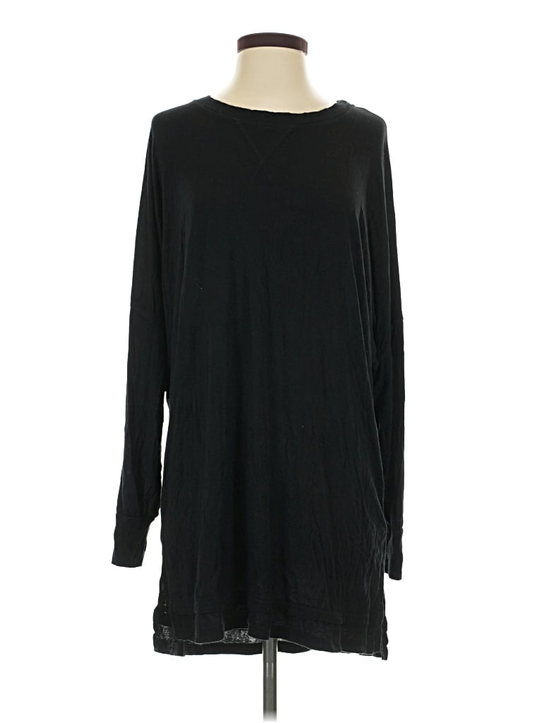 Pre-owned Honeydew Long Sleeve Top Black Crew Neck Tops
