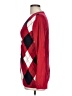 Tommy Hilfiger 100% Cotton Argyle Red Pullover Sweater Size L - photo 5