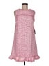 CeCe 100% Polyester Tweed Pink Cocktail Dress Size 6 - photo 1