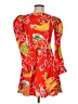Batsheva Print Red Cocktail Dress Size 0 - photo 1