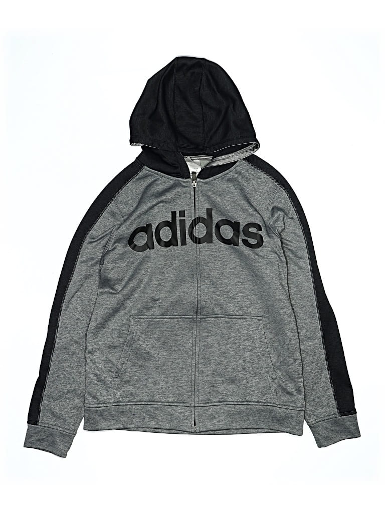 Pre-owned Adidas Originals Kids' Long Sleeve T-shirt In Gray