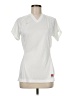 Nike 100% Polyester White Short Sleeve Blouse Size M - photo 1