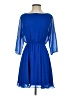Alice + Olivia 100% Polyester Solid Blue Casual Dress Size S (estimated) - photo 1