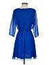 Alice + Olivia 100% Polyester Solid Blue Casual Dress Size S (estimated) - photo 2