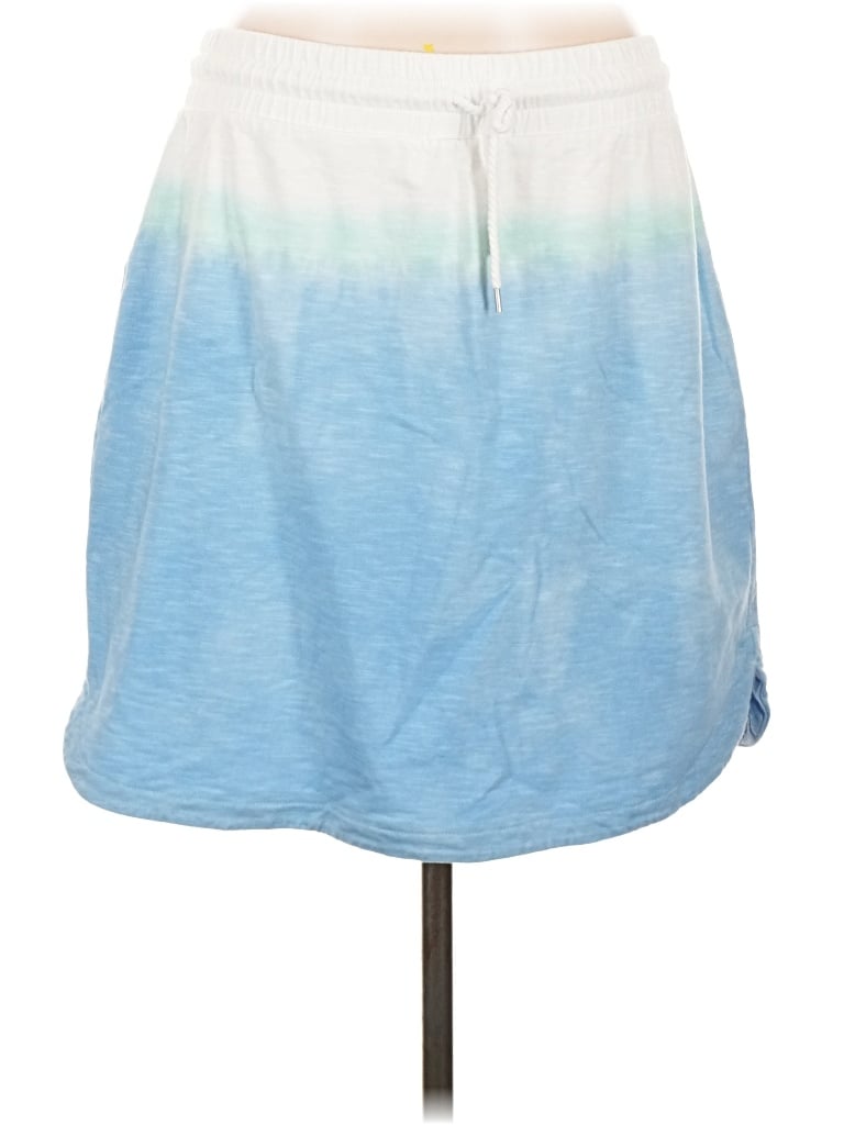 Pre-owned T By Talbots Casual Skirt In Blue